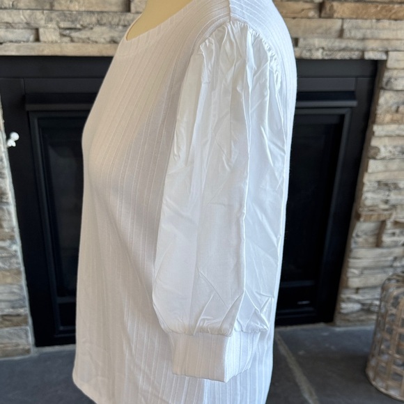 Design History White Ribbed Blouse - Picture 7 of 12